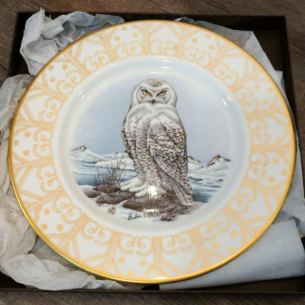 Boehm Snowy Owl Collector's Plate‎